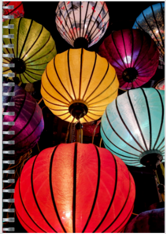 Umbrella Colors Spiral Notepad
